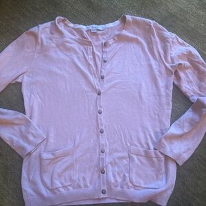 Pink Boden button-up cardigan